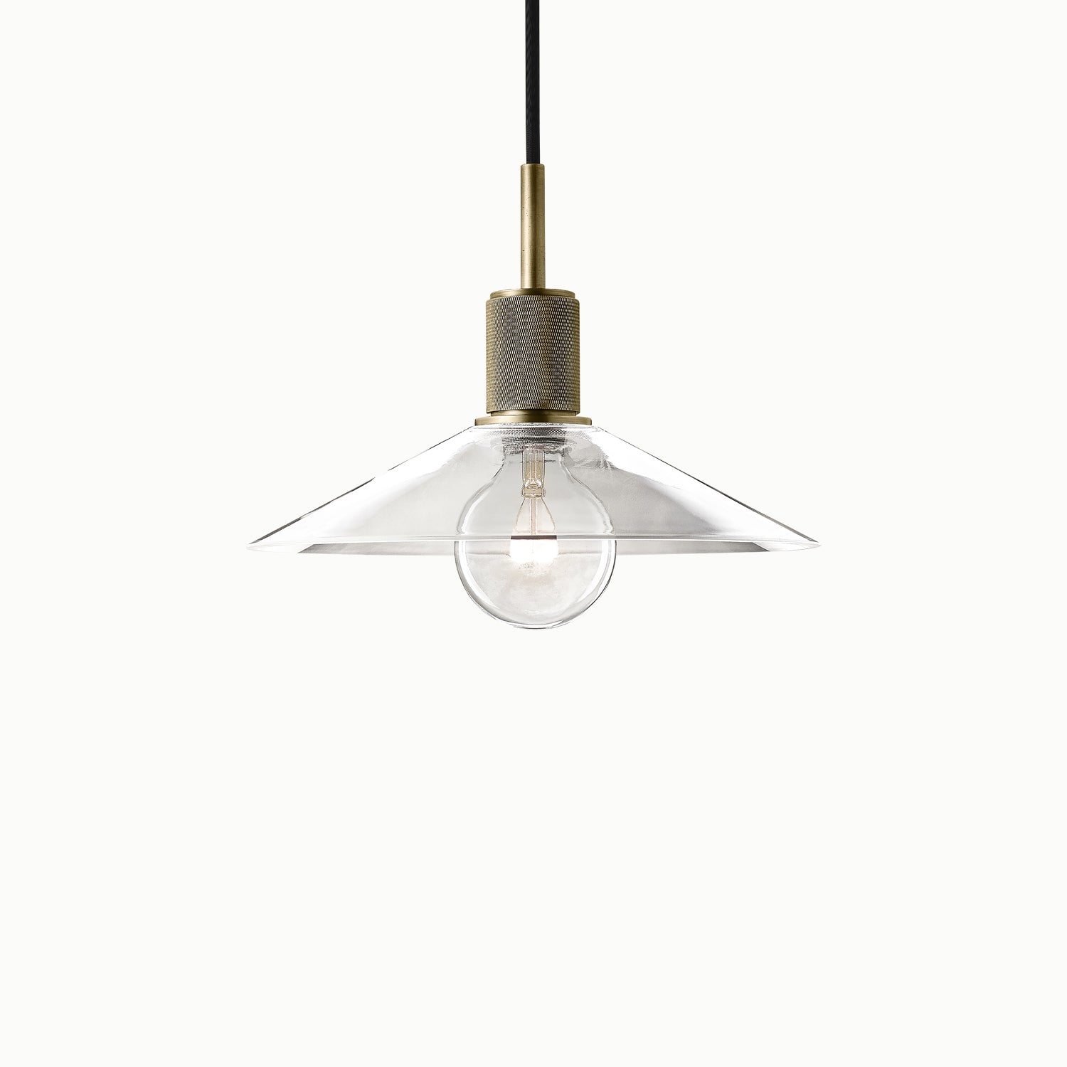 Utilitaire Glass Slope Shade Pendant Light