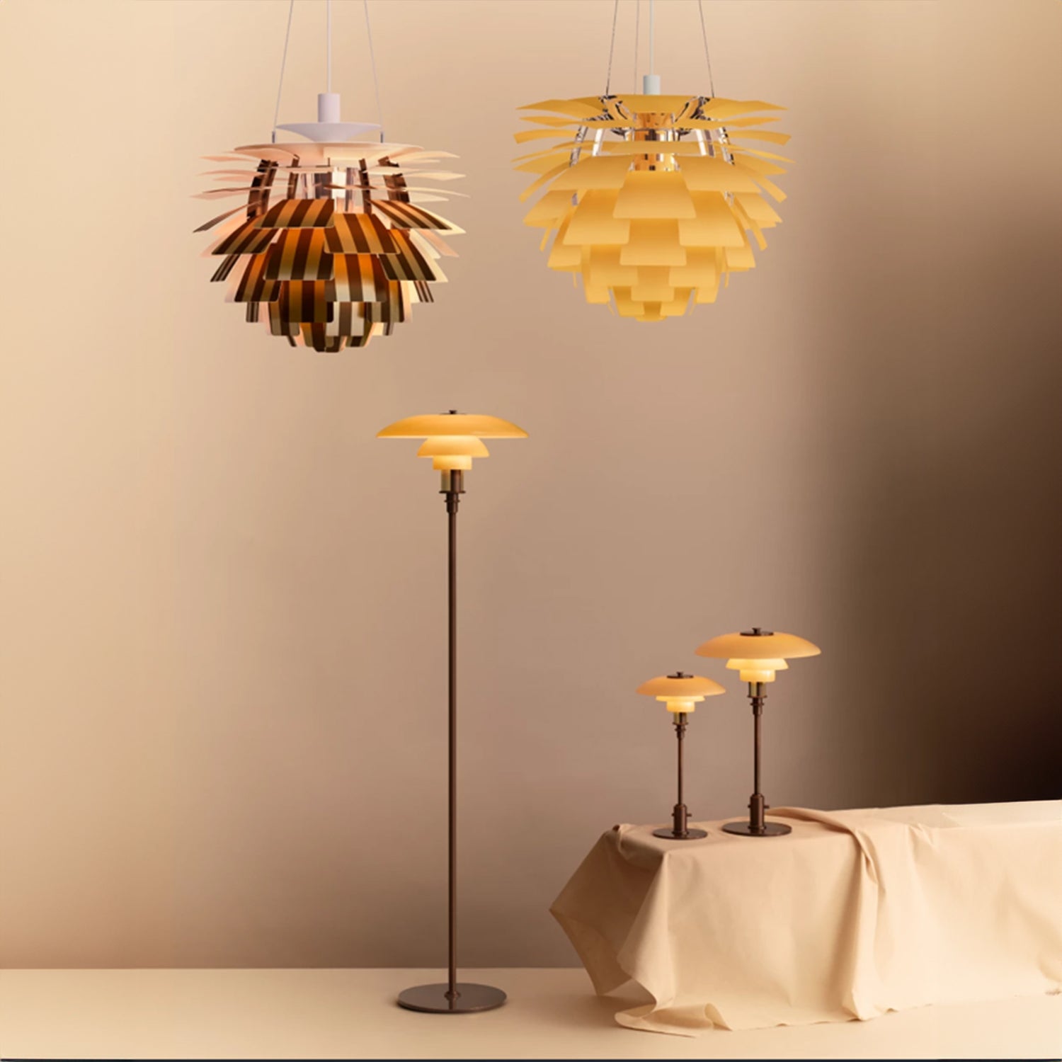 PH 2/1 Aged Brass Table Lamp